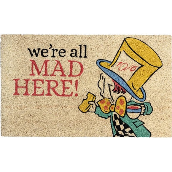 Entryways Victoria and Albert Museum Mad Hatter Coir Doormat - Picture 1 of 1